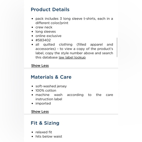 Long Sleeve T-shirts - Picture 2 of 2